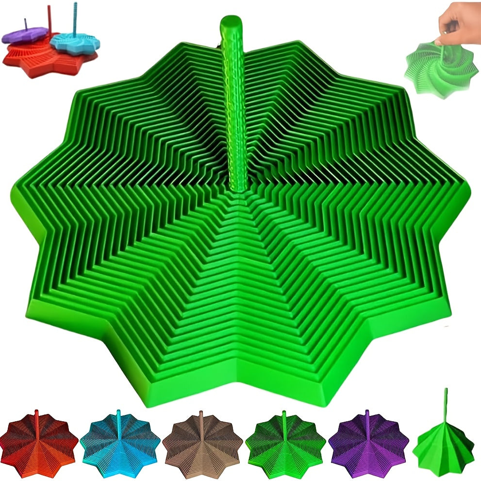 Stress-Relief 3D Sensory Spinner – Vibrant Single Color Designs!