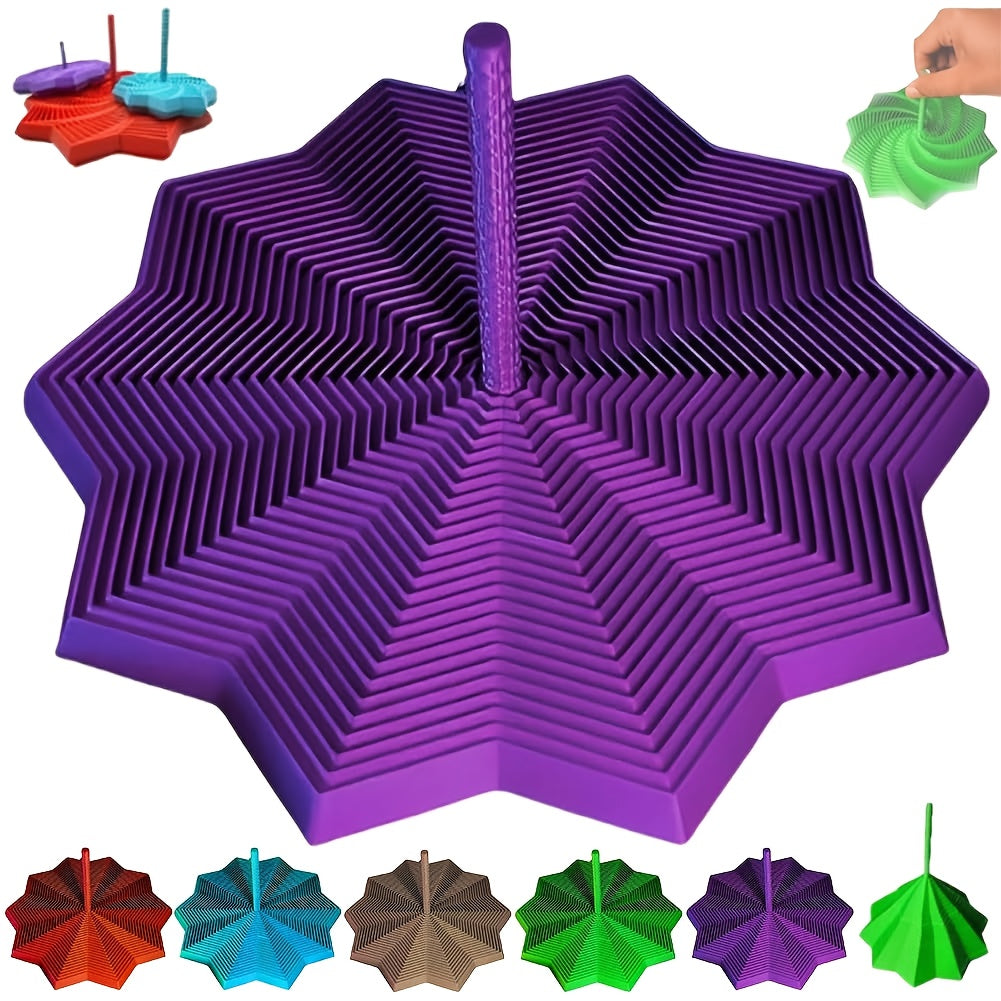 Stress-Relief 3D Sensory Spinner – Vibrant Single Color Designs!