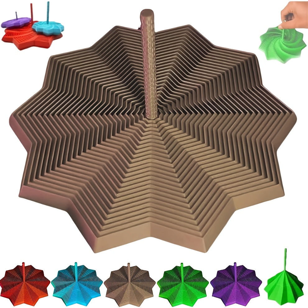 Stress-Relief 3D Sensory Spinner – Vibrant Single Color Designs!