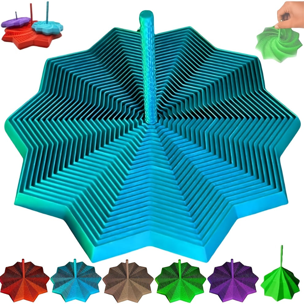 Stress-Relief 3D Sensory Spinner – Vibrant Single Color Designs!